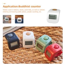 Rechargeable Digital Finger Counter with Ring, Silent Silicone