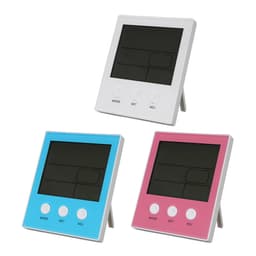 Digital Temperature Humidity Meter with Clock and Backlit Display