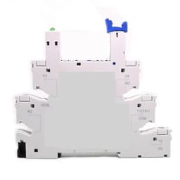 10Pcs 41F-1Z-C2-1 HF41F 5-ZS 12-ZS 24-ZS 5V 12V 24V 230V 6A 1CO Slim/SSR Relay Mount On Screw Socket with LED Wafer