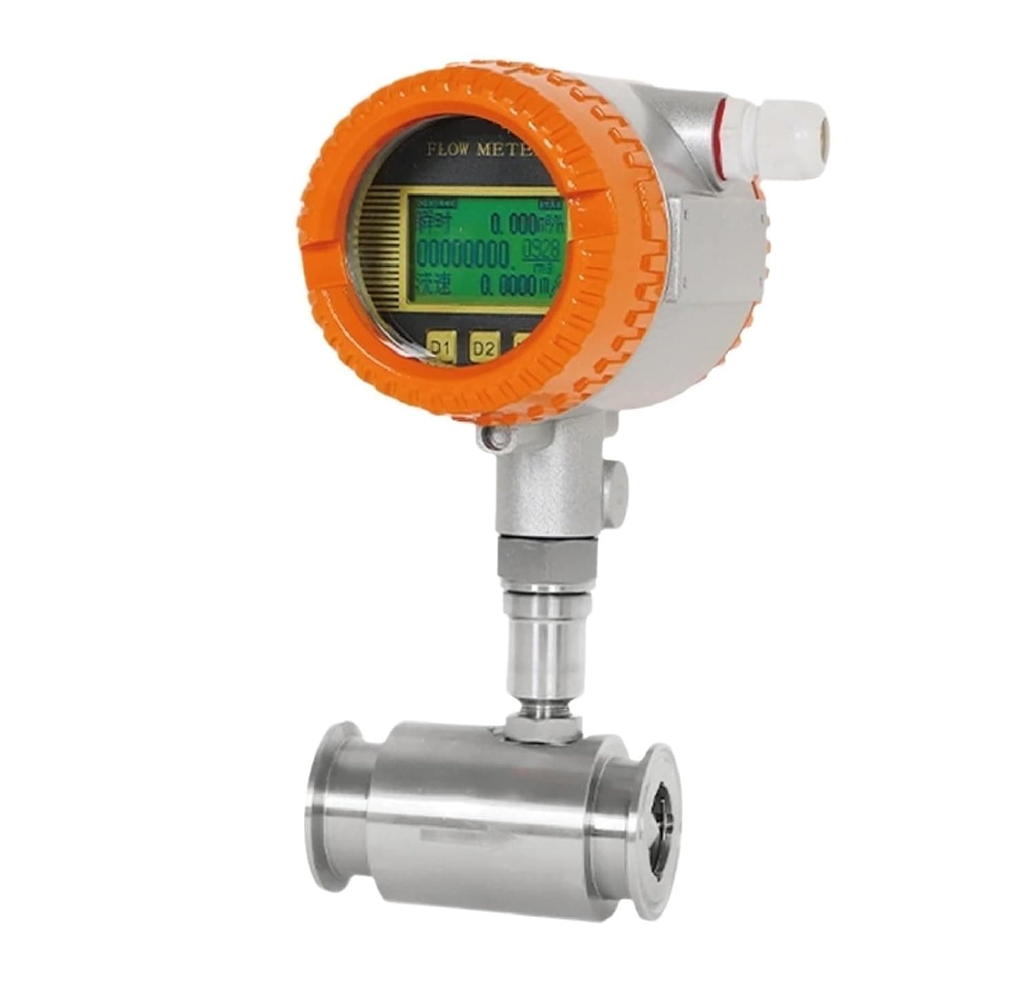Digital Flow Meter Liquid Sensor 4-20mA Stainless(DN15)