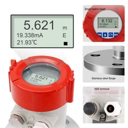Radar Level Measuring Instruments Anti-Corrosion Radar Liquid Level Sensor 4-20mA(0-5m Thread 1.5 in)