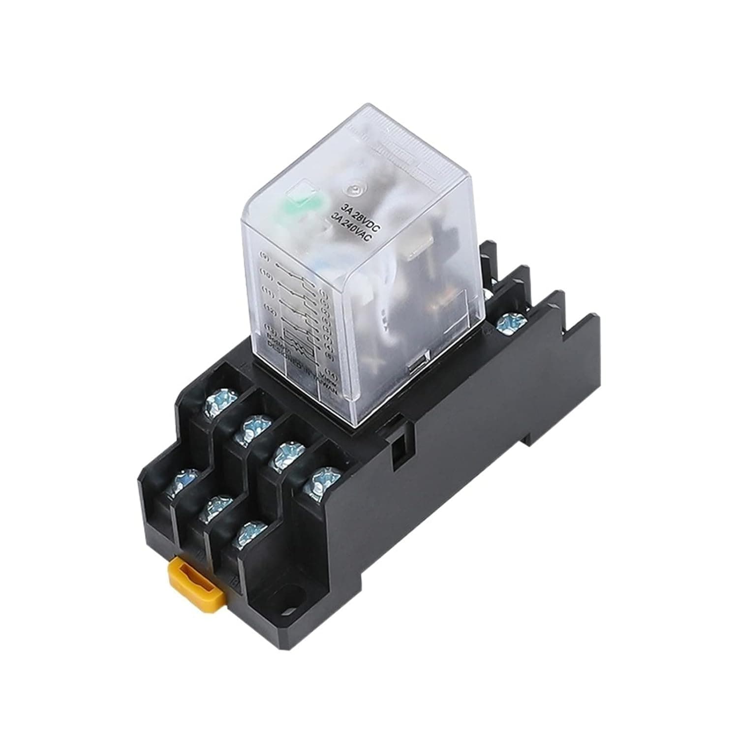 10PCS HH54P MY4NJ Plug-in Relay PYF14A DC/AC 12v 24v 36v 48v 110v 220v 5A Silver Contact 14pins 4PDT rele Socket