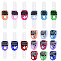 Electronic Finger Counter Hand Tally Clicker Multi Pack Digital Row Counter for Knitting Crochet Adjustable Silicone Ring Stitch Number Tracker