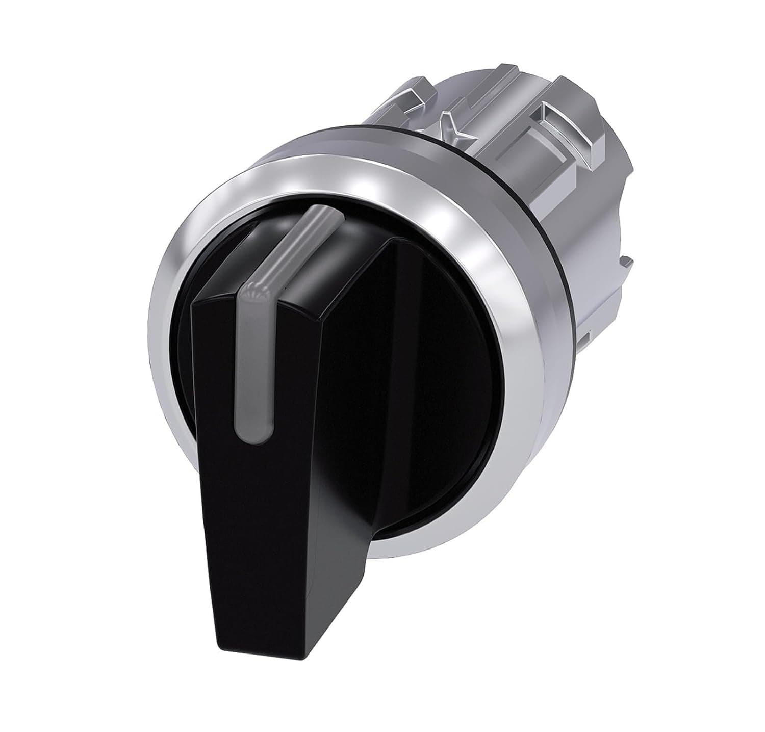Changeover Switch Illuminated Round Metal Short Knob 3SU1052-2BM10-0AA0