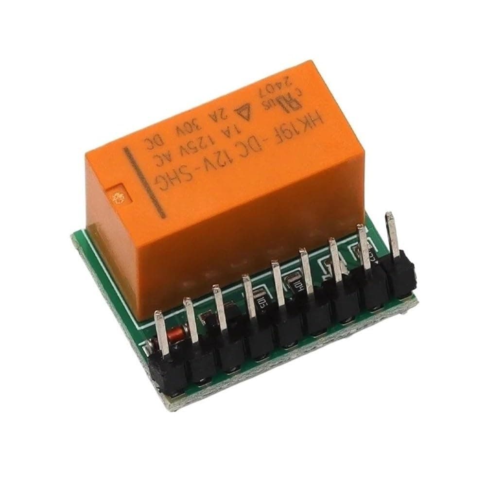 5V DC Relay Board Double Pole Throw Switch HK19F PCB 1/5Pcs(1 Pcs,DC 12V)
