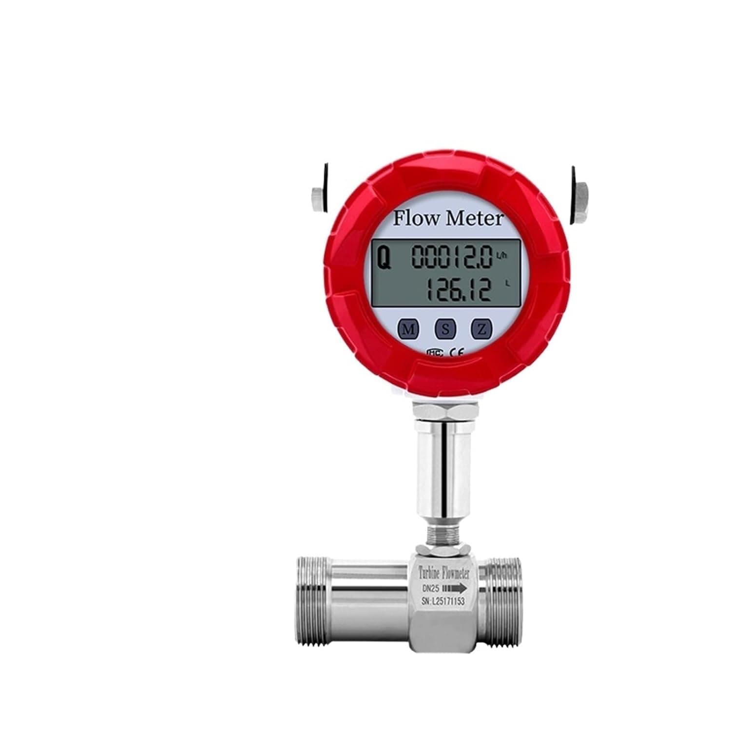 Water Flow Meter Turbine Sensor Liquid Pulse Digital Display
