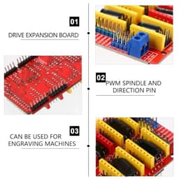 2pcs A4988 Driver Board Expansion Shield 4 Channel Control
