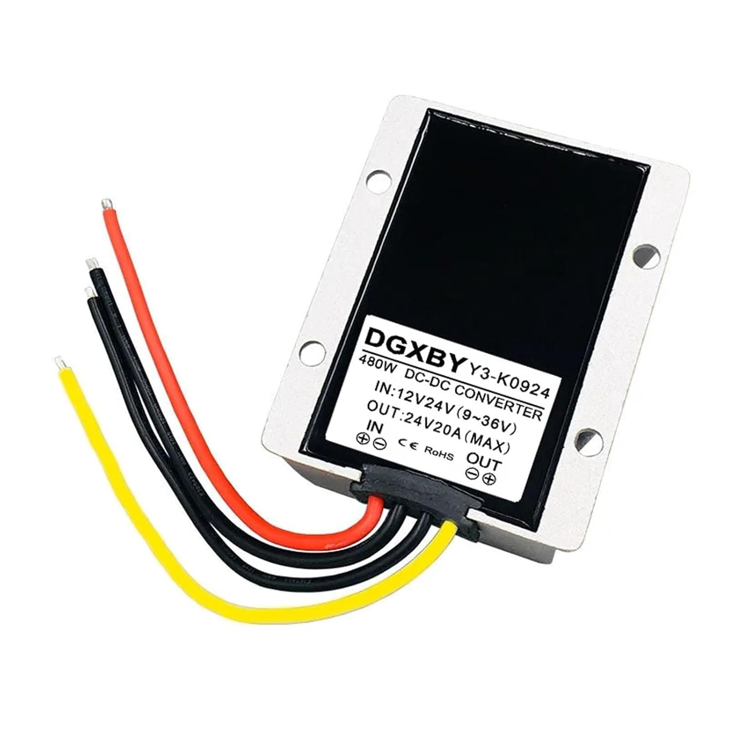 12V24V to 24V 15A 20A Stabilized Power Supply Module DC9V~36V to 24V 5A 6A 8A 10A Car Power Automatic Buck-Boost Converter(9-36V to 24V 20A)