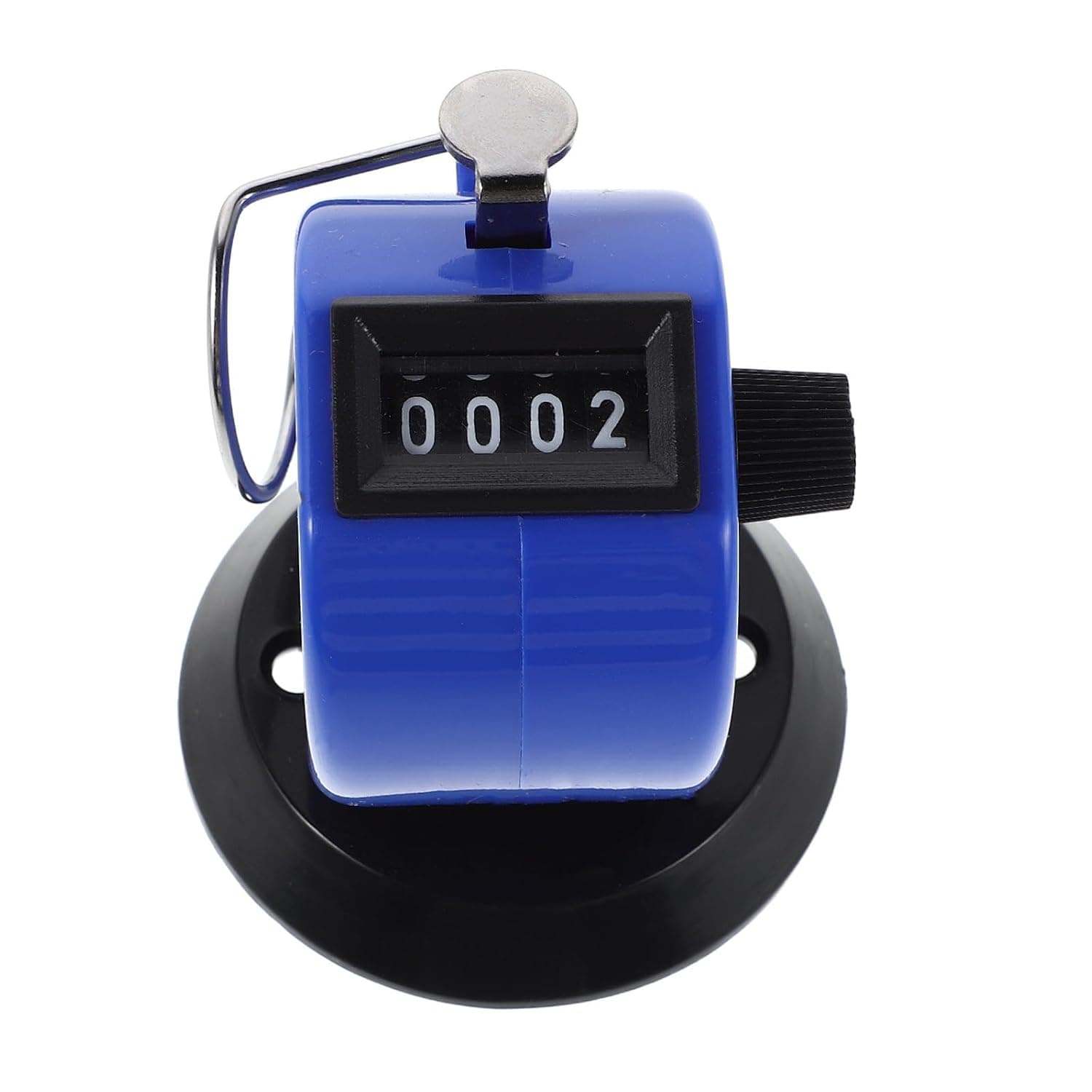 Alasum 4 Digital Tally Counter with Base Plastic Metal Blue