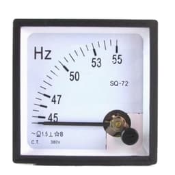 SQ-72 45-55Hz Frequency Panel Meter 1.5 Accuracy Class Pointer Type Analog AC 220V380V 1Pcs(110V)