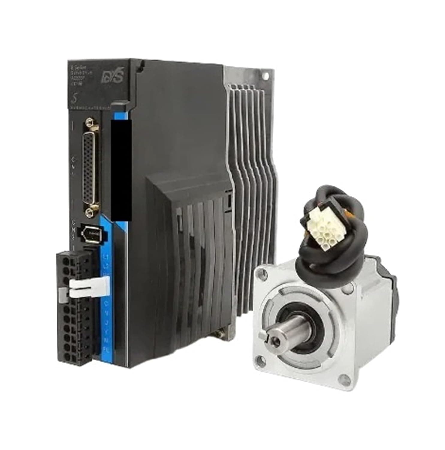 Servo Motor 60ST 200W AC Servo Motor Drive Kit 3000rpm 60 Flange Driver + 17-bit Magnetic Encoder Encoder Cable with rs485 220v(0.2KW 4M)