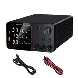 30V 10A Lab Power Supply USB A Type C Charging Port LED Display Encoder