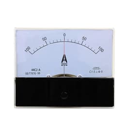 44C2 DC /75mv Amperemeter Gauge Analog Panel AMP Current Meter50A -0-50A Ammeter 3A 5A 10A 20A 30A 100A 200A 300A 500A 1Pcs(3A -0-3A)