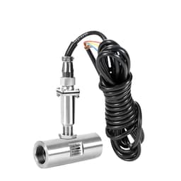 Fluid Flow Meter Turbine Flowmeter Sensor Inner Thread Connection 304 Stainless Steel Pulse Output(DN4 Pulse)