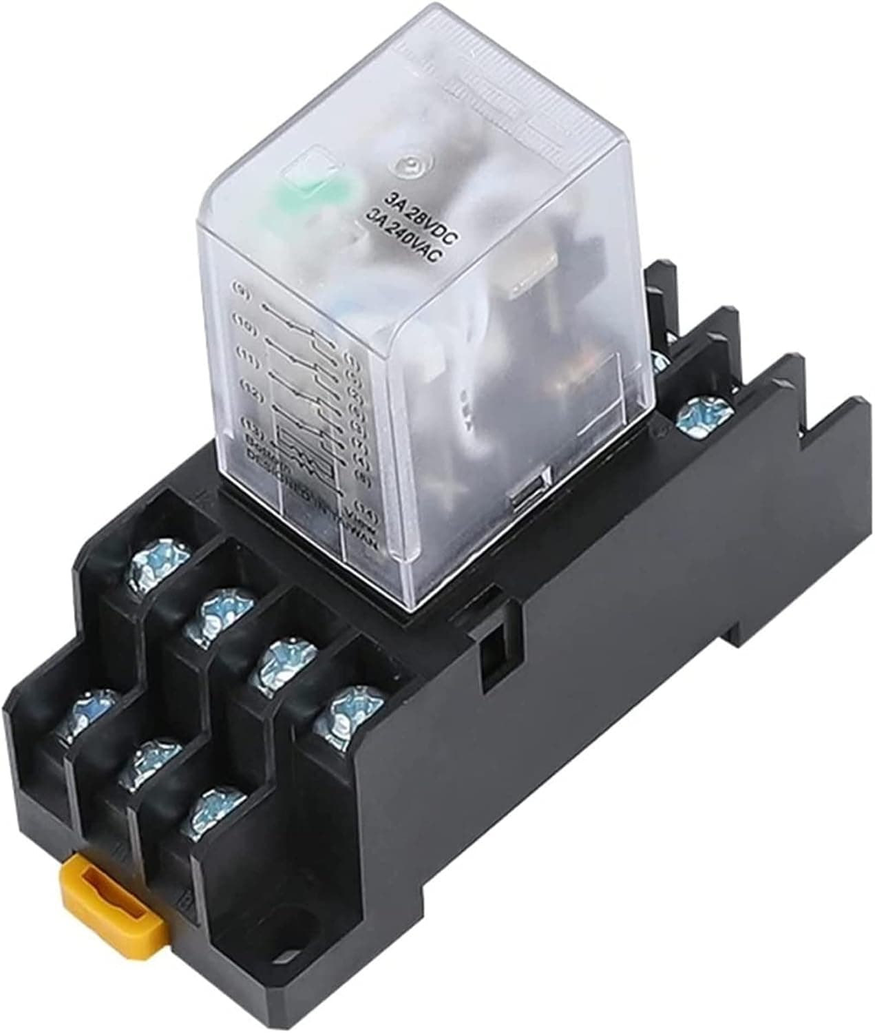 Relay HH54P MY4NJ Plug-in PYF14A DC/AC 12v 24v 36v 48v 110v 220v 5A Silver Contact 14pins 4PDT rele Socket