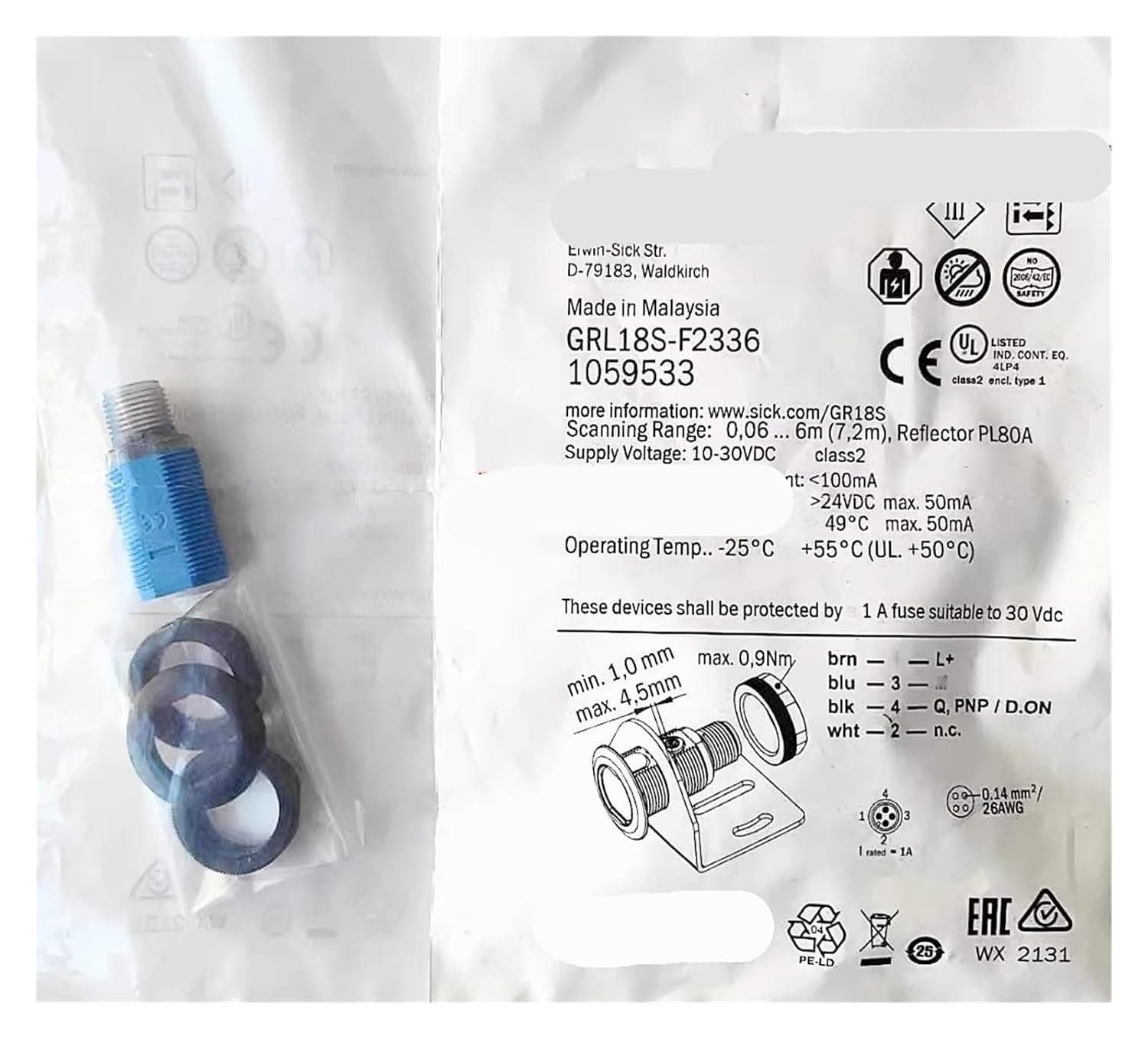 L18S-F2336 photoelectric Switch Sensor 1059533