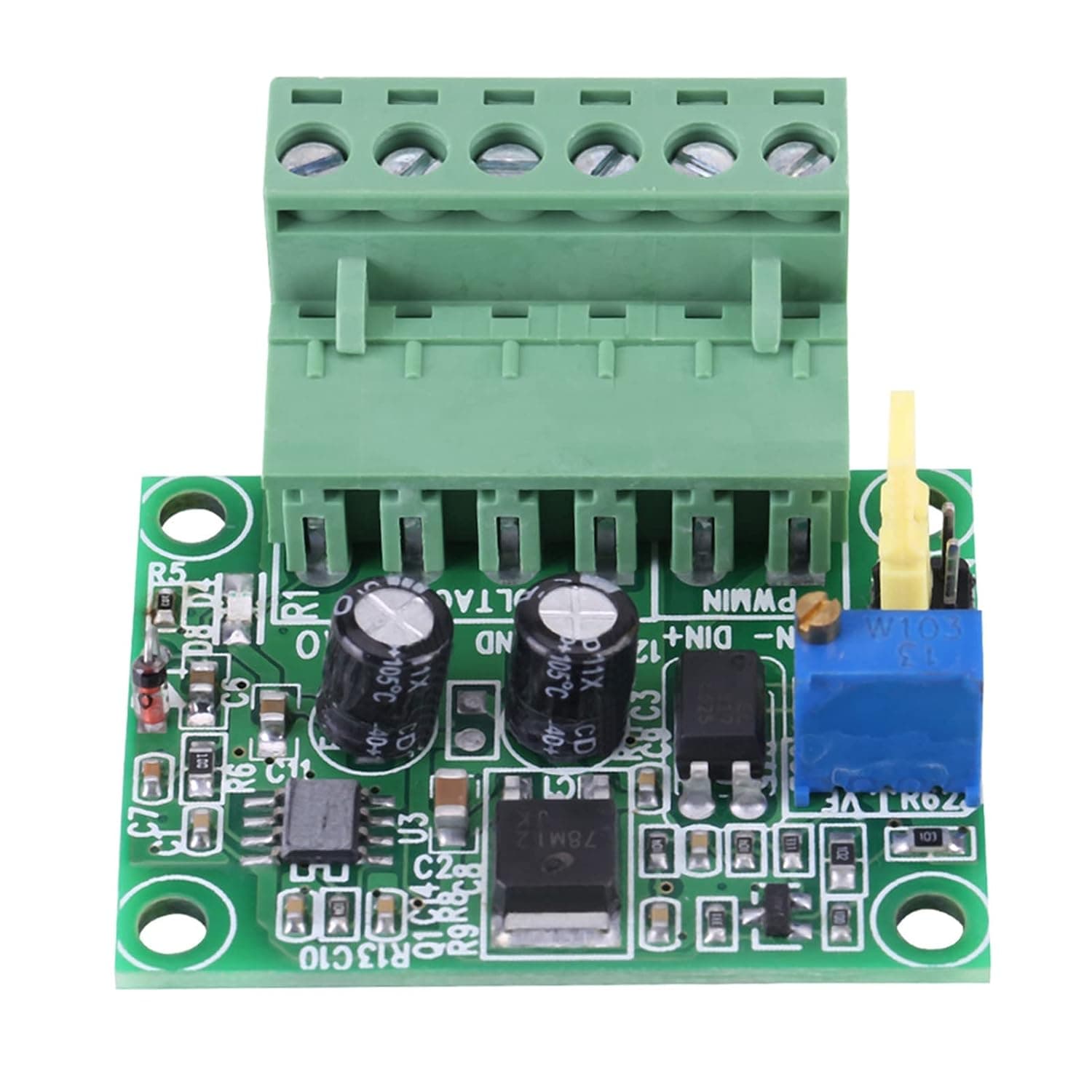 Oumefar 0-10V Digital to Analog Module PLC to Voltage Converter PWM Converter PWM to Voltage Module for Industrial Control Panel PLC
