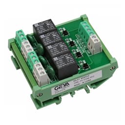 10pcs 4 Channel Relay Module 1 SPDT DIN Rail Mount 12V 24V DC/AC Interface Relay Module 220V 230V 5VDC(FY-T734-5VDC)