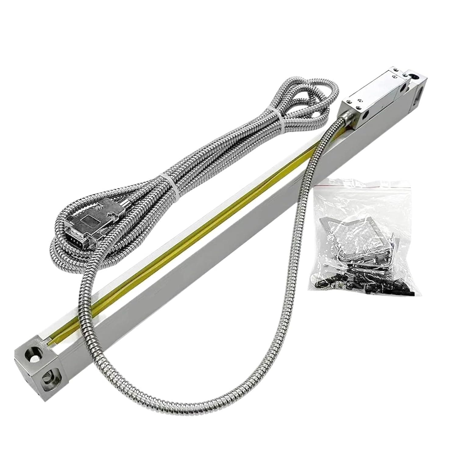 0.005mm Linear Scales Grating Ruler 5um Sensor Encoder TTL 100mm 150 200 250mm 300 350 400mm for Lathe Milling Tools