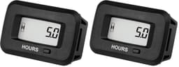 Jayron Digital Hour Meter AC/DC 5-277V - Initial Hours Settable, Dual Resettable Timers, IP68 Waterproof Maintenance Tracker for Lawn Mower Tractor